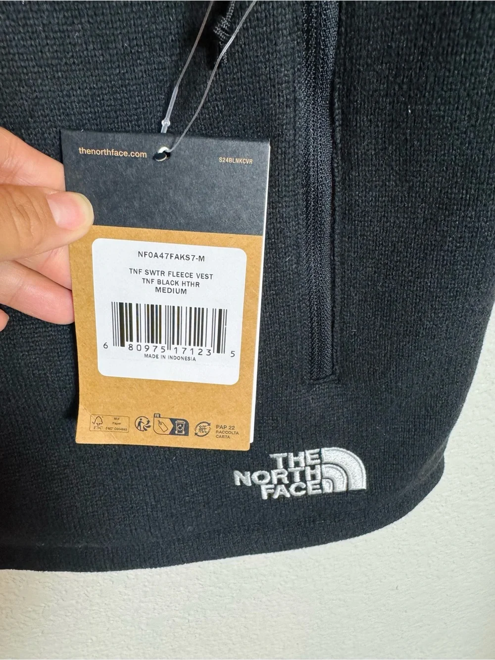 NWT The North Face Men’s Fleece Sweater Vest